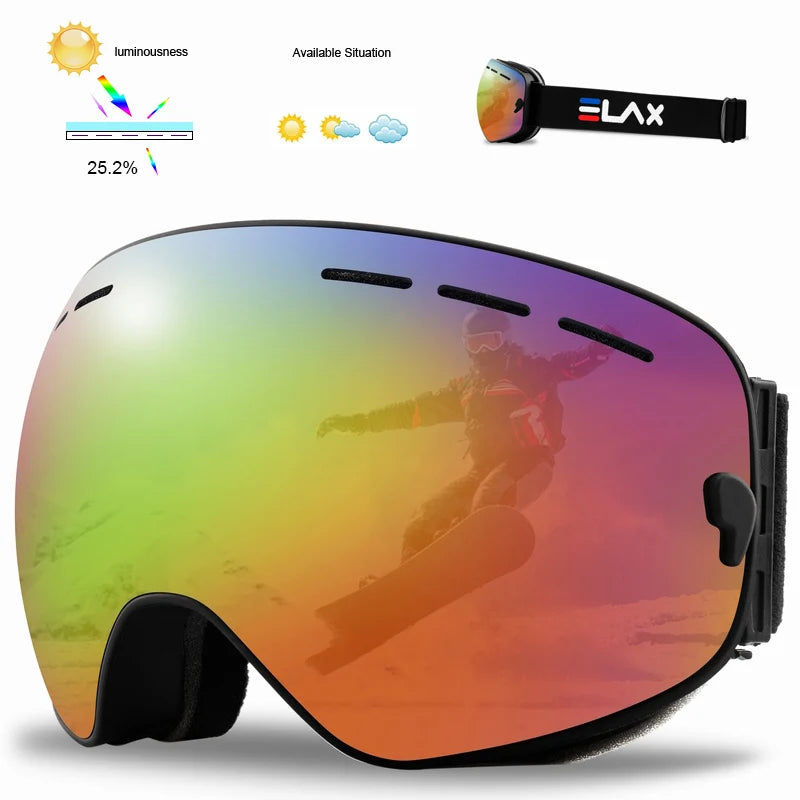 Anti-Fog Ski Goggles Snow Snowboard Glasses