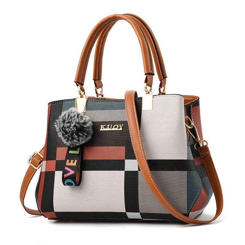 Luxury Handbag Women Stitching Wild Messenger Bags