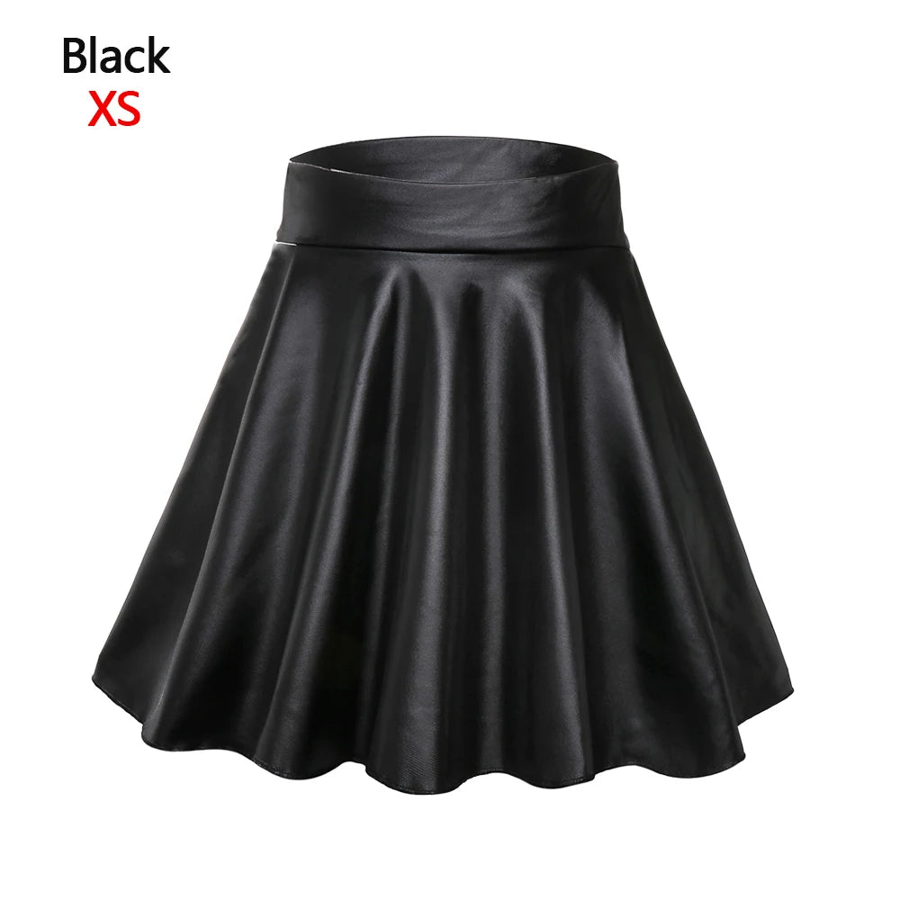 High Waist Elastic Mini Short Skirt