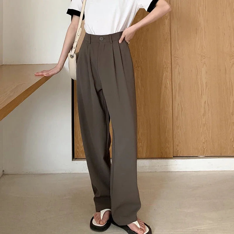 High Waist Women Suit Pants 2025