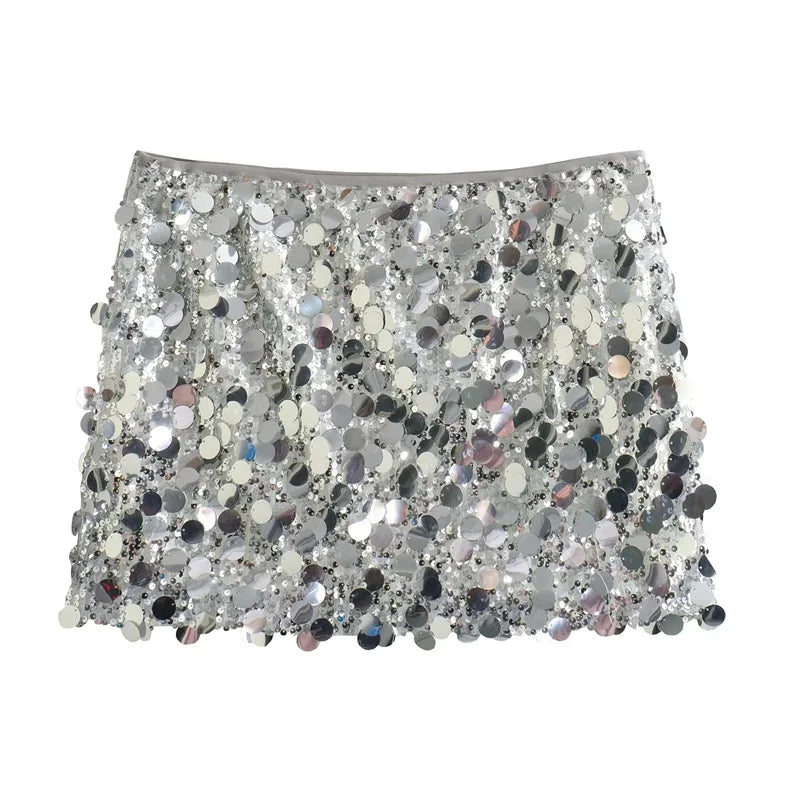 Sequin Mini Skirt Women