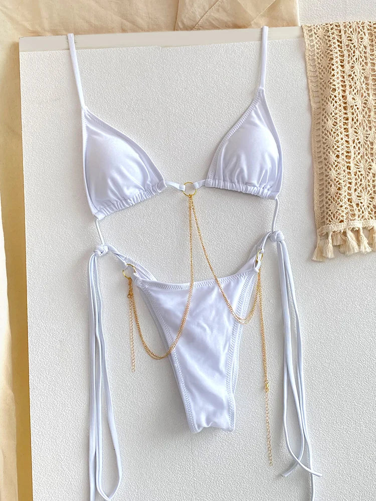 Sexy Triangle Chains Bikini Sets