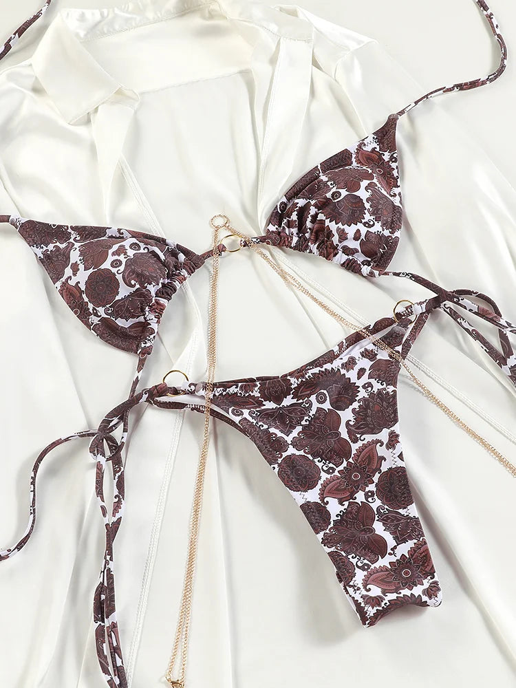 Sexy Triangle Chains Bikini Sets