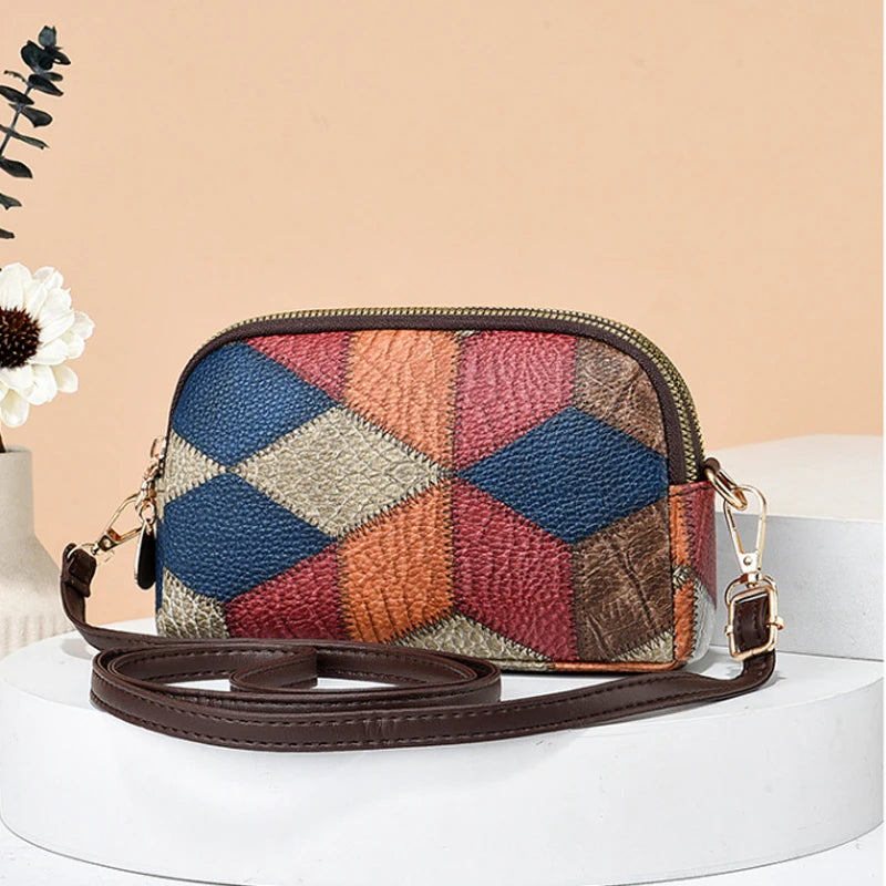 Luxury Handbag Women Stitching Wild Messenger Bags