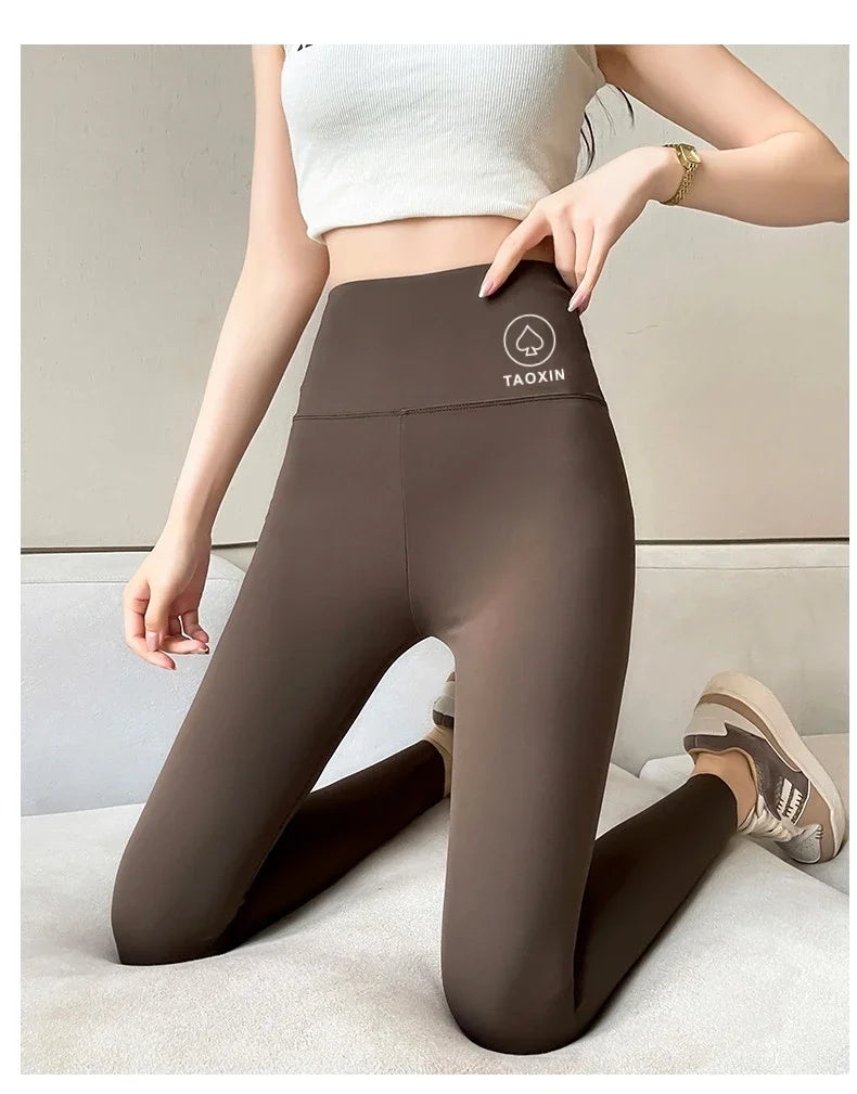 High Waisted Seamless Leggings Sports