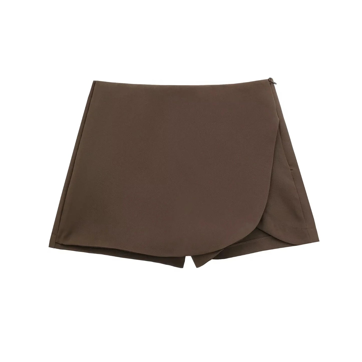 Skort High Waist Brown Skirt Pants