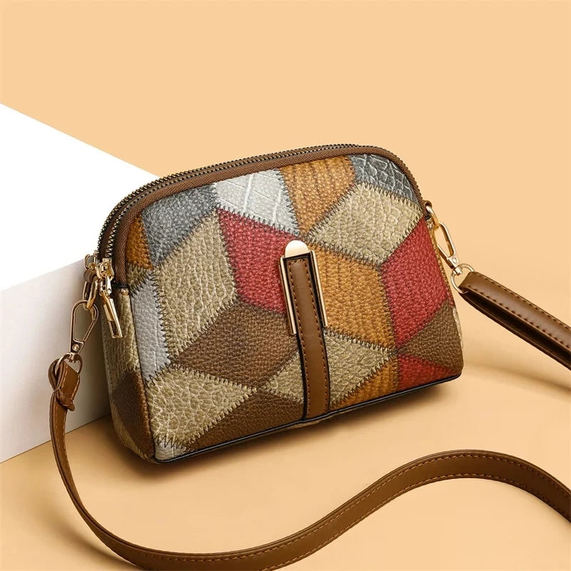 Luxury Handbag Women Stitching Wild Messenger Bags