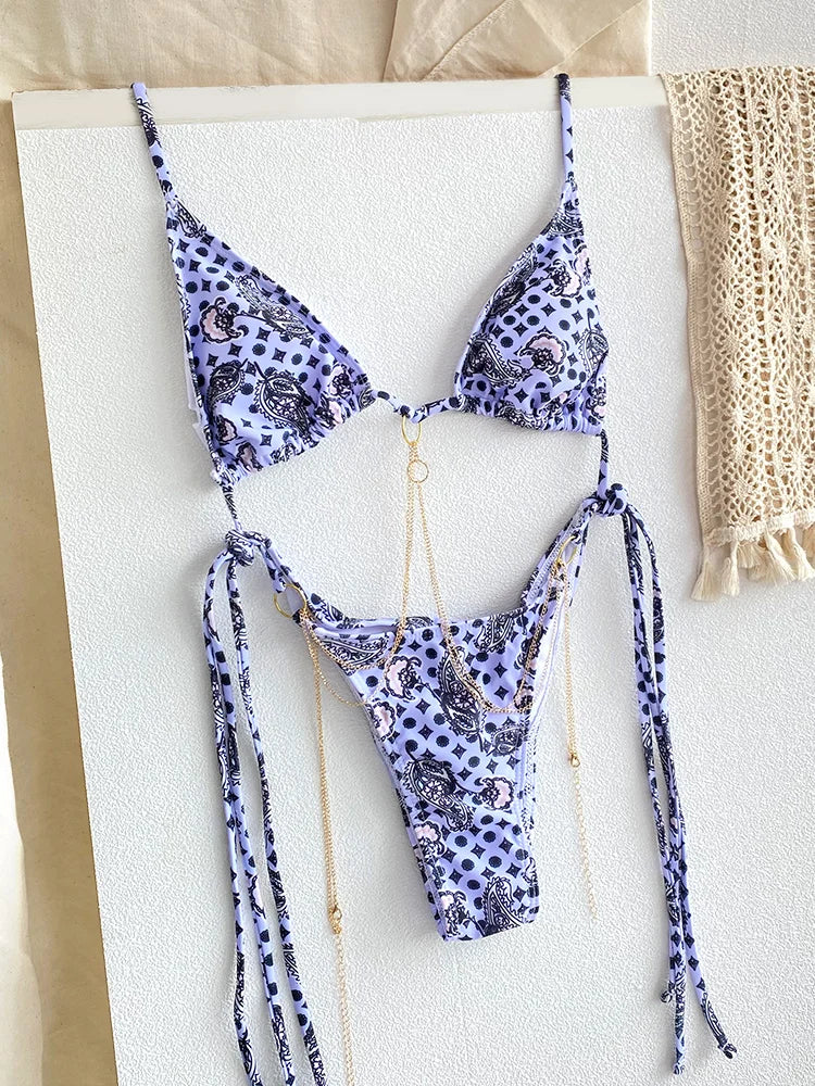 Sexy Triangle Chains Bikini Sets