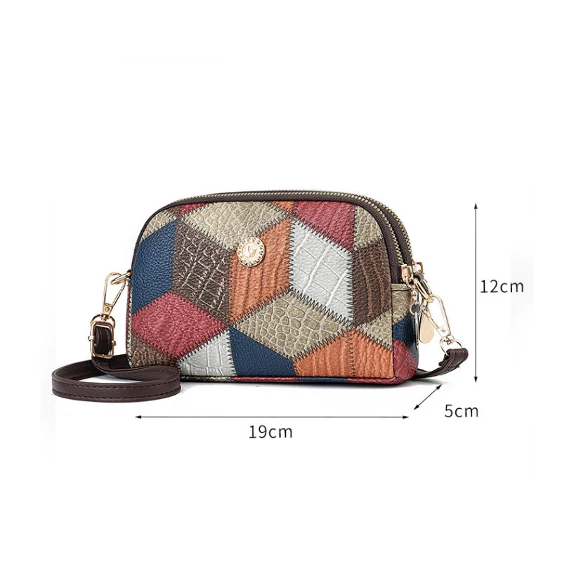 Luxury Handbag Women Stitching Wild Messenger Bags