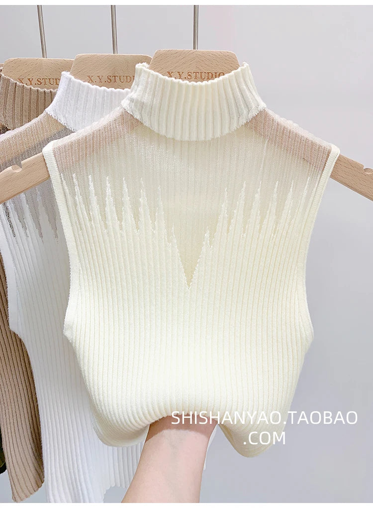 Sleeveless Sweater Chic Cut