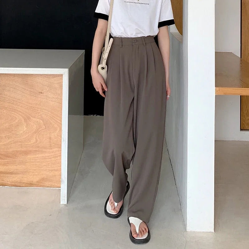 High Waist Women Suit Pants 2025