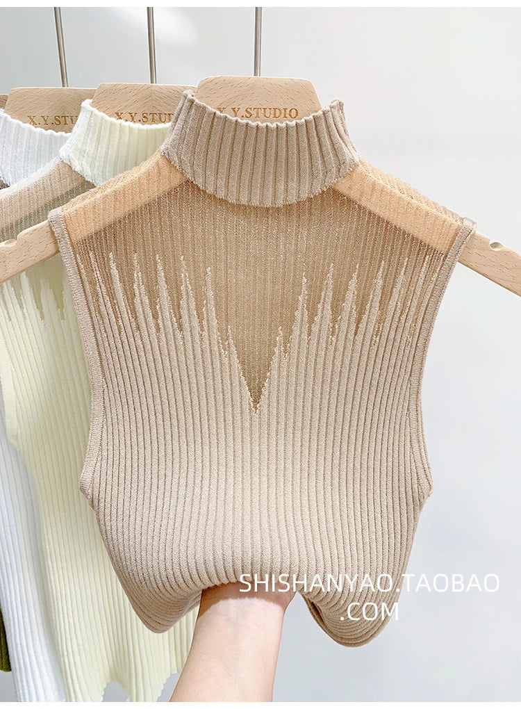 Sleeveless Sweater Chic Cut