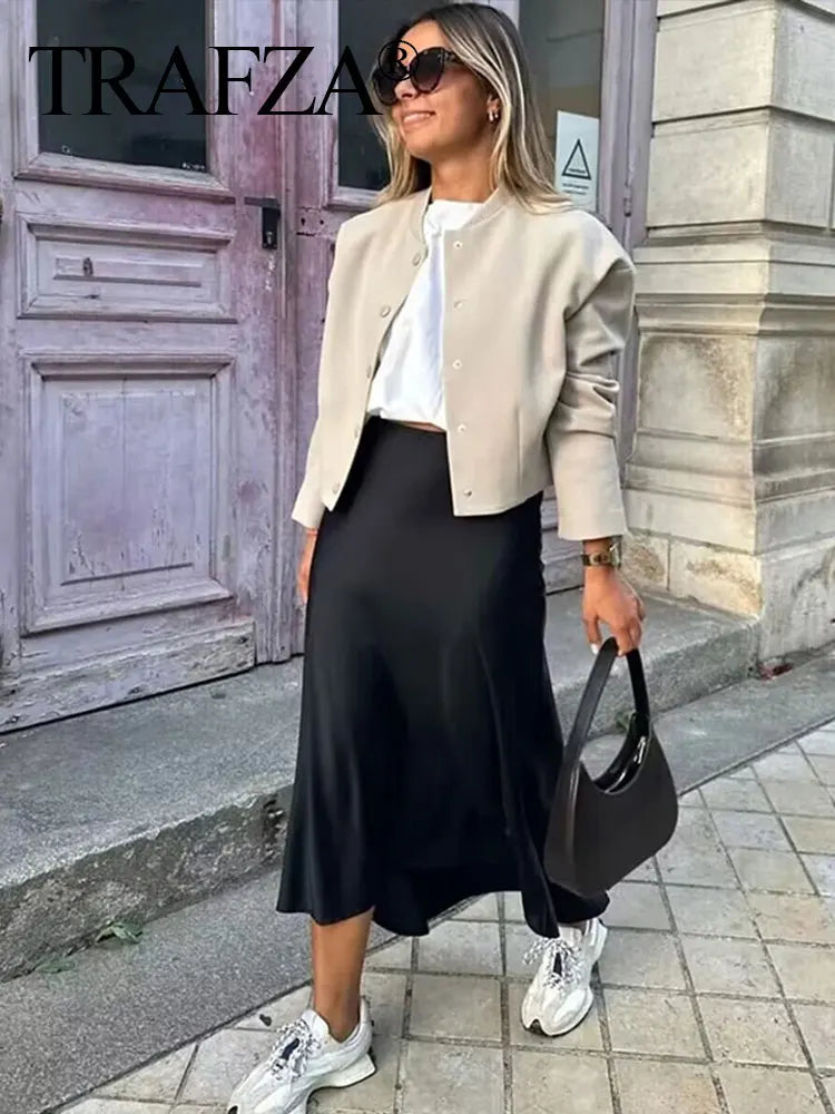 Casual Women Long Skirt