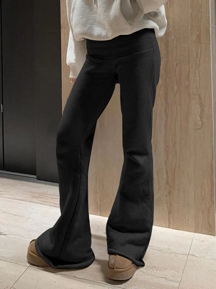 Casual Sexy Basic Solid Flare Pants