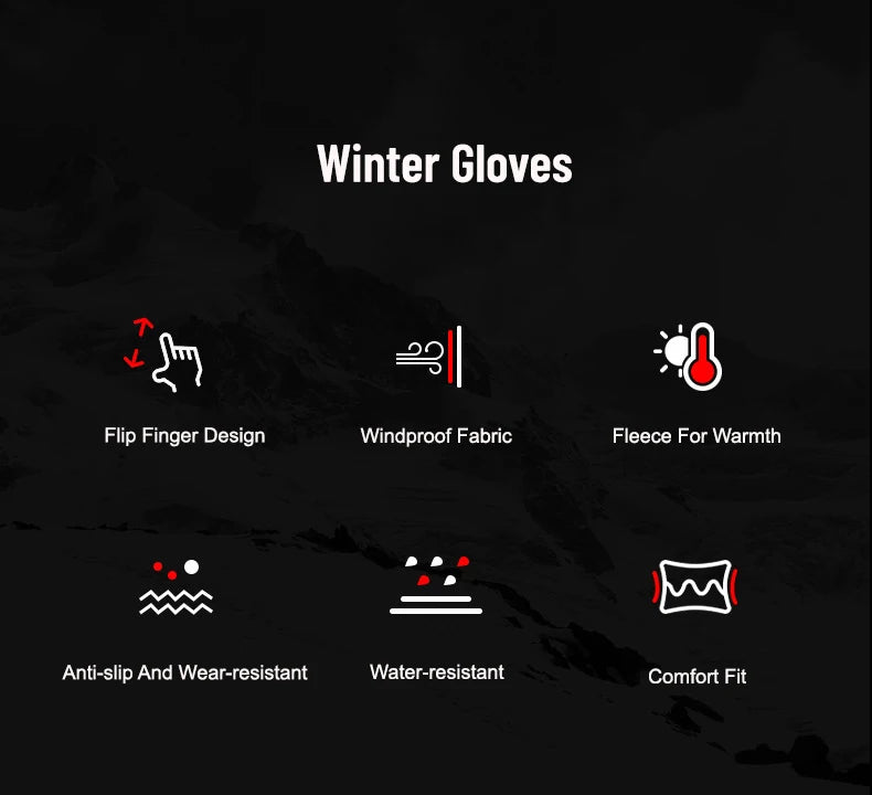 Winter Women's Warm Gloves ski