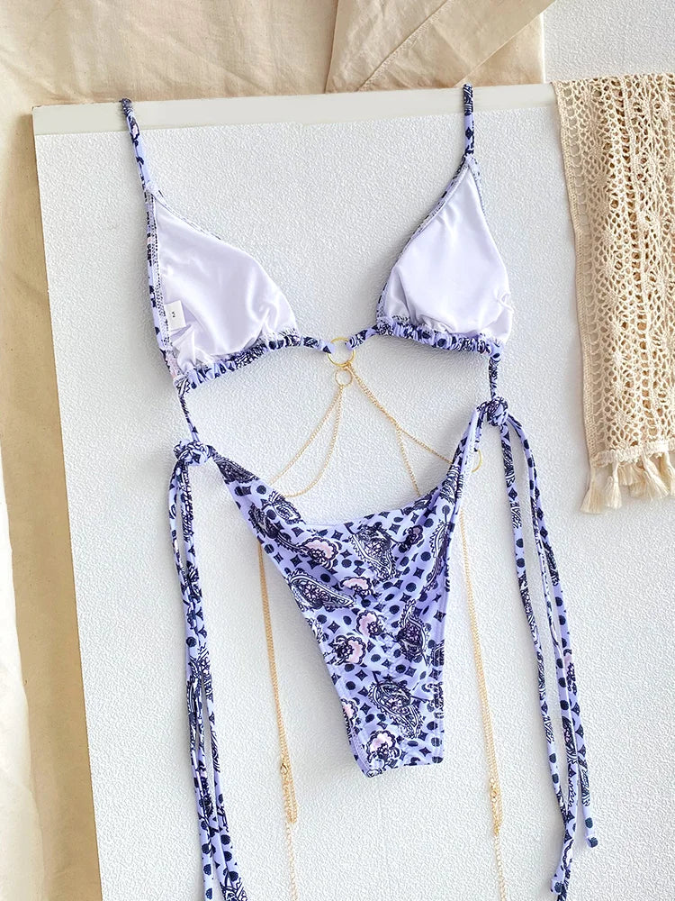 Sexy Triangle Chains Bikini Sets