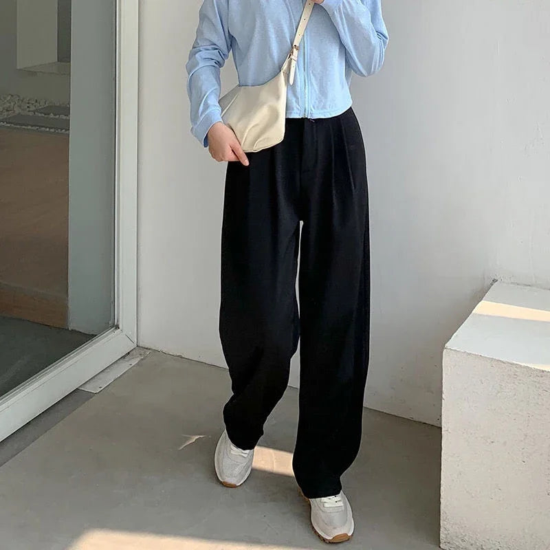 High Waist Women Suit Pants 2025