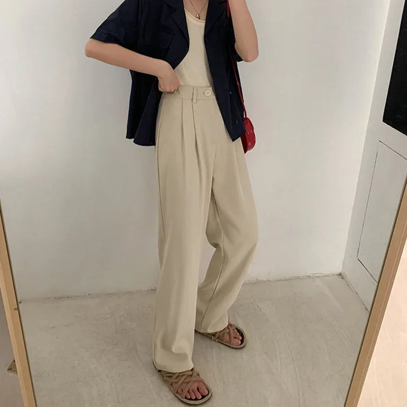 High Waist Women Suit Pants 2025