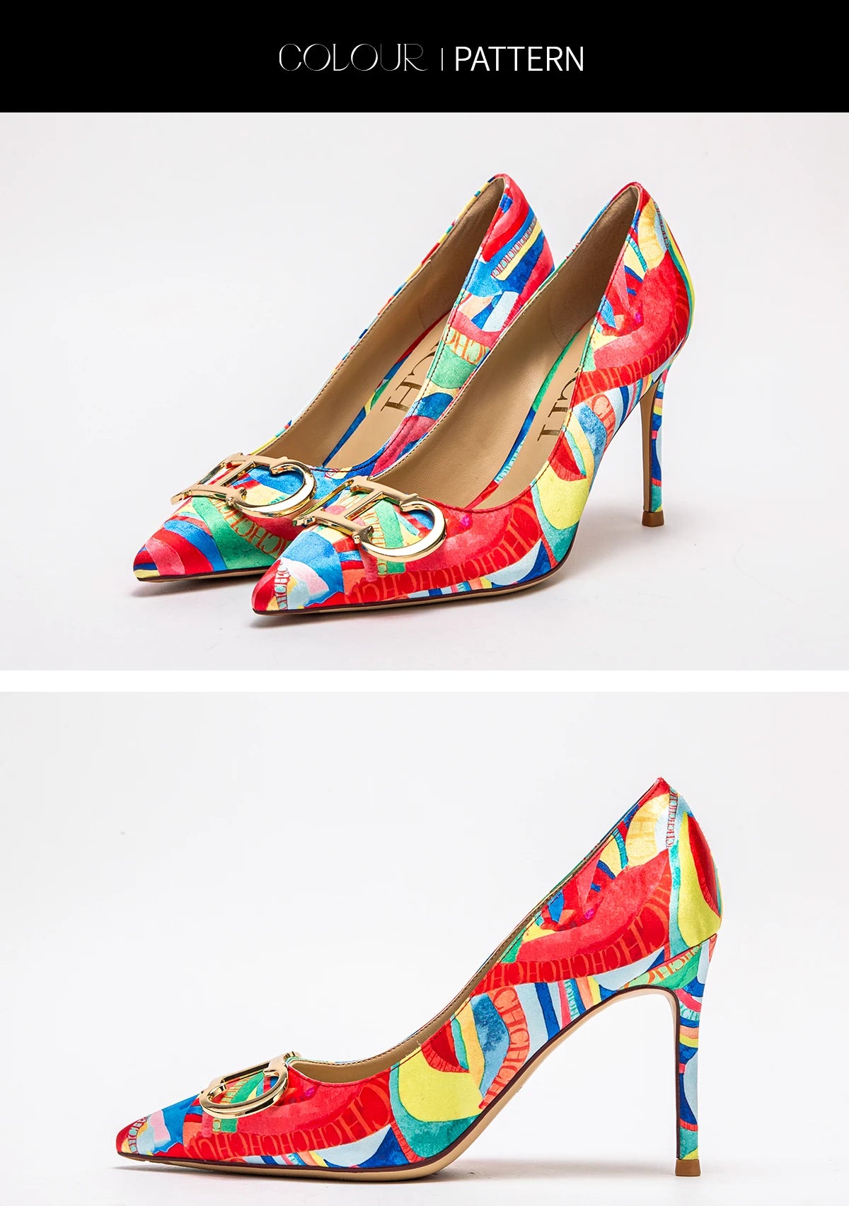 New Pointed Metal Carnival Women's Shoes