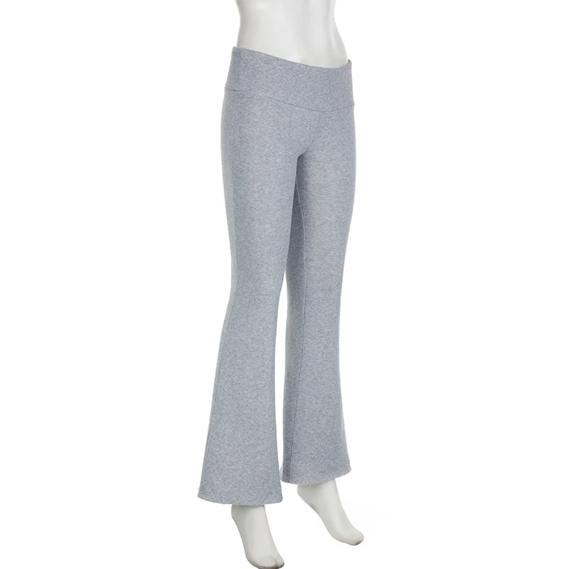 Casual Sexy Basic Solid Flare Pants