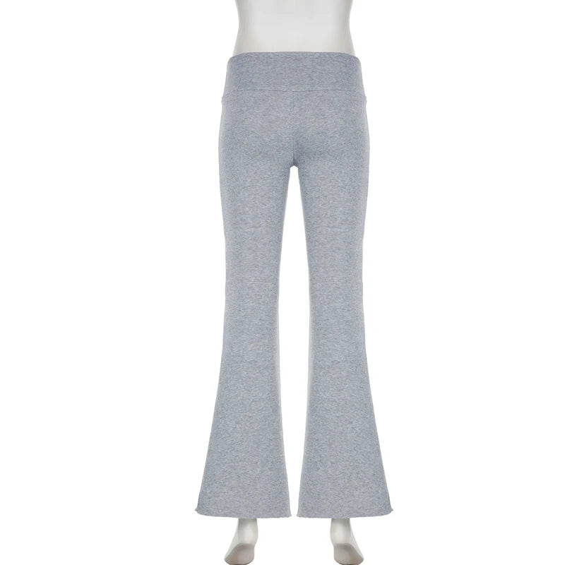 Casual Sexy Basic Solid Flare Pants