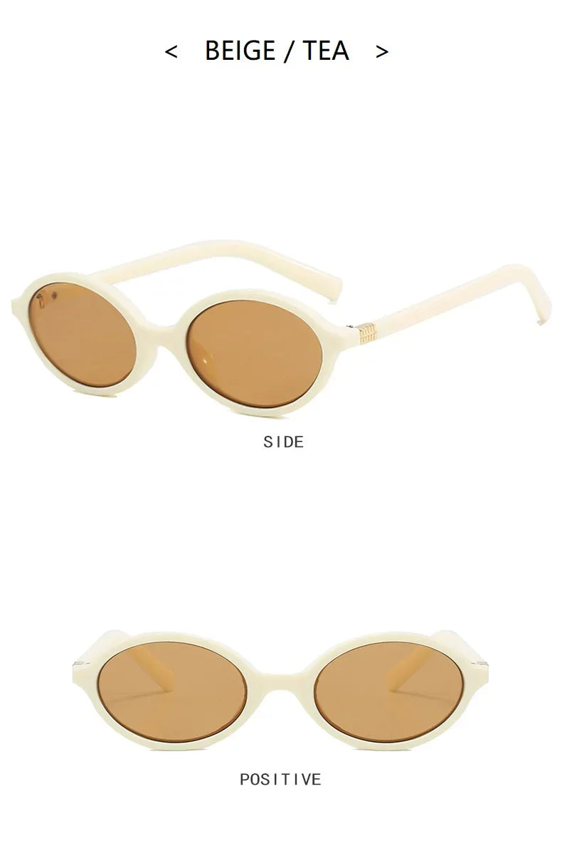 Sexy Small Oval Leopard Sunglasses