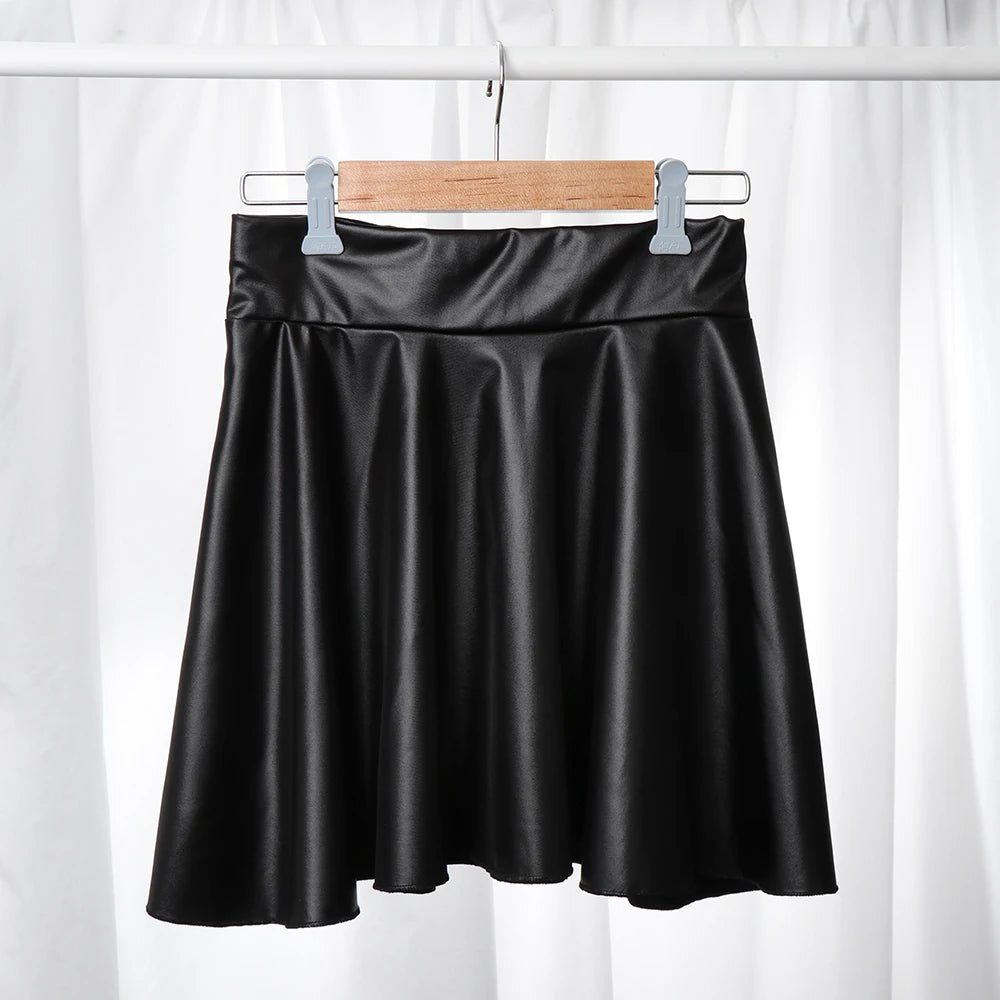 High Waist Elastic Mini Short Skirt